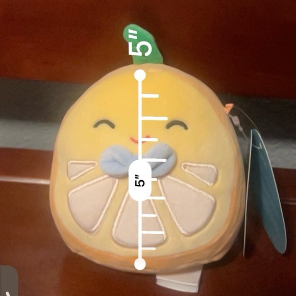 DELITA The Dragonfruit & Orin the Orange Citrus Fruit Squishmallow Plush 5” NWT - Picture 9 of 9